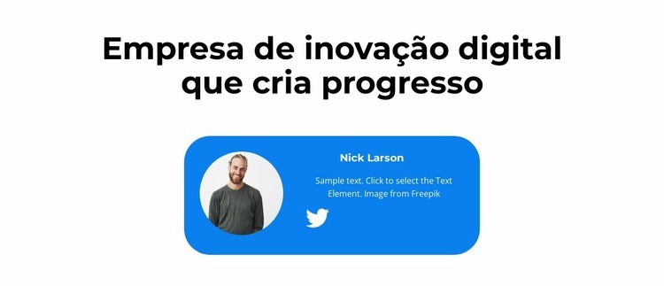 Cria progresso Design do site