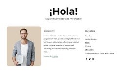 Perfil De Desarrollador Php - HTML Website Builder