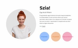 Önéletrajz, Profil, Elérhetőségek - Reszponzív HTML-Sablon