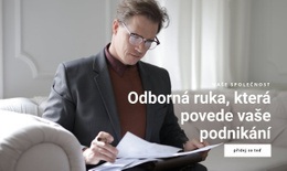 Responzivní Webová Šablona Pro Ruka Odborníka