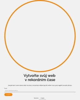 Vytvořte Si Svůj Web V Rekordním Čase – Šablona Webu