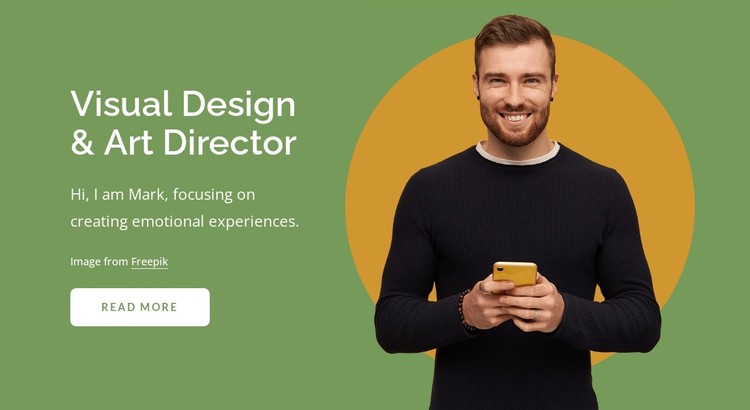 Visual design and art director CSS Template
