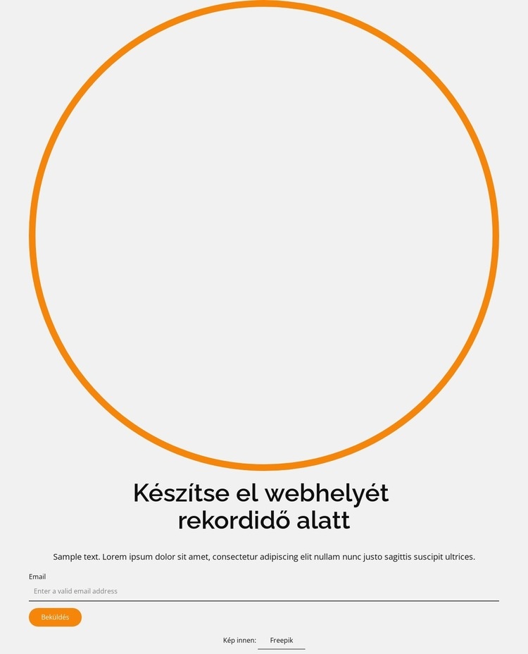 Rekordidő alatt készítse el webhelyét CSS sablon