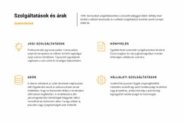 Ügyvédi Társaság - Webhelysablonok