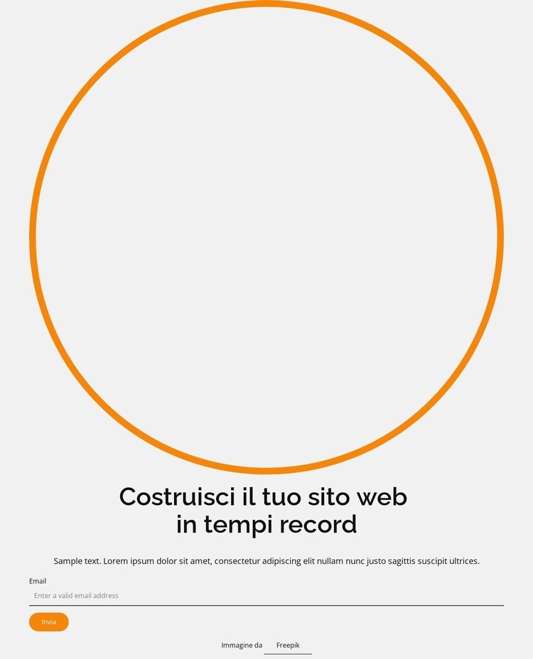 Costruisci il tuo sito web in tempi record Mockup del sito web