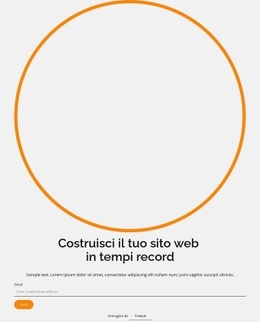 Costruisci Il Tuo Sito Web In Tempi Record - Ispirazione Per Modelli HTML5