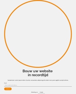 Bouw Uw Website In Recordtijd - Bestemmingspagina Met Hoge Conversie