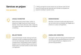 Sitesjabloon Voor Advocatenkantoor