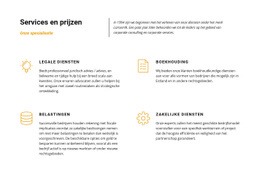 Advocatenkantoor - Websitesjablonen