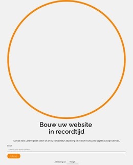 Bouw Uw Website In Recordtijd - Één Paginasjabloon Slepen En Neerzetten