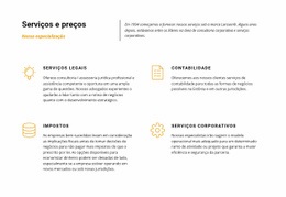 Companhia De Advocacia - Maquete De Site Moderno