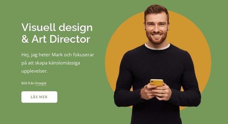 Visuell design och art director Hemsidedesign