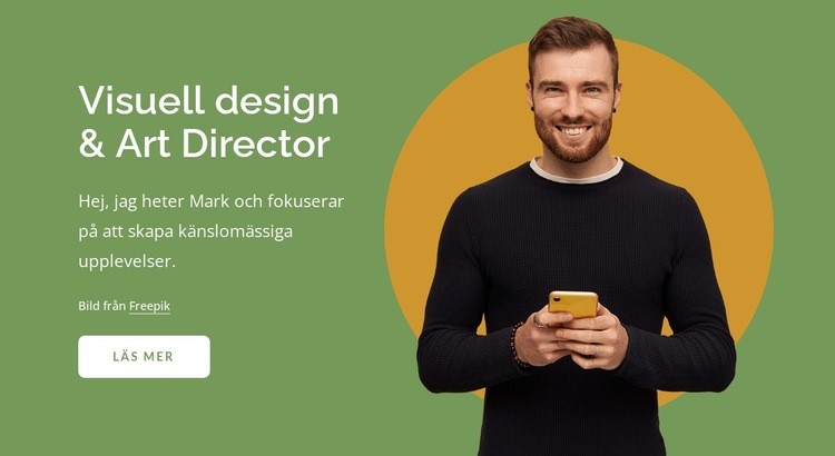 Visuell design och art director WordPress -tema