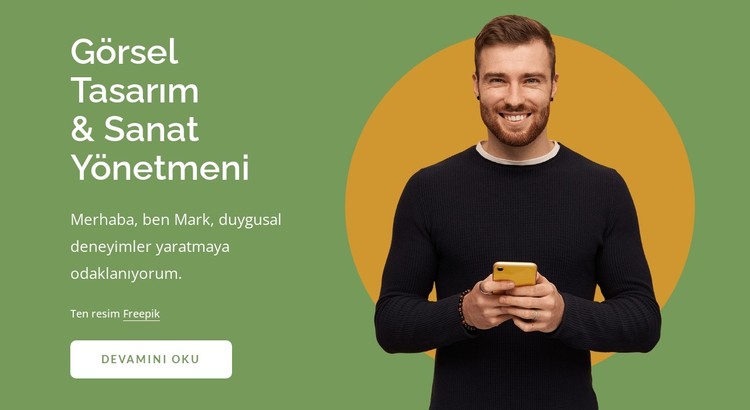 Görsel tasarım ve sanat yönetmeni CSS Şablonu