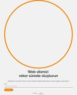 Web Sitenizi Rekor Sürede Oluşturun - HTML Website Maker