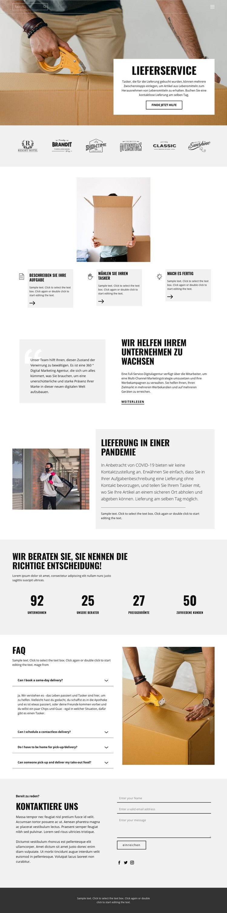 Schnelle und qualitativ hochwertige Lieferung Website design