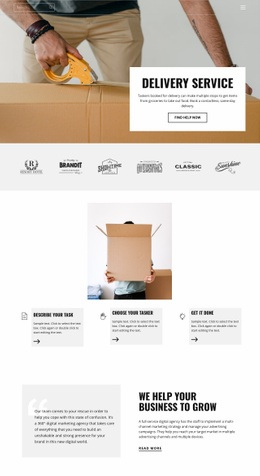 Fast and high quality delivery - Html Code Example by Nicepage