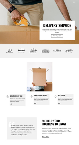 Fast And High Quality Delivery - Page Theme