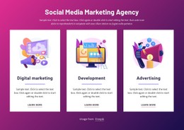 Social Media Marketing Agency Landing Page Template