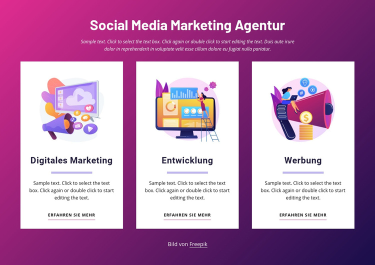Social Media Marketing Agentur WordPress-Theme