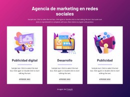 Agencia De Marketing En Redes Sociales: Plantilla HTML5 Adaptable