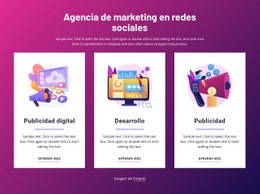 Agencia De Marketing En Redes Sociales - Plantilla De Una Página