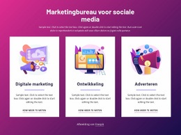 Marketingbureau Voor Sociale Media - Mockup Voor Webontwerp