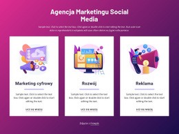 Agencja Marketingu Społecznościowego - Inspiracja Szablonem Na Jedną Stronę