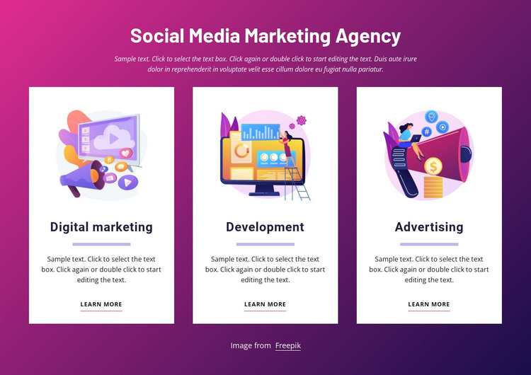 Social media marketing agency Template