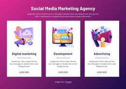 Multipurpose Website Builder For Social Media Marketing Agency
