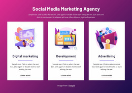 Social Media Marketing Agency - Webdesign Mockup