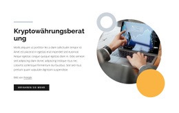 Kryptowährungsberatung - Drag & Drop-Website-Builder