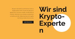 Kryptowährungs-Beratungstext - Einfaches Website-Design