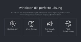 Perfekte Weblösungen – Website-Design-Vorlage