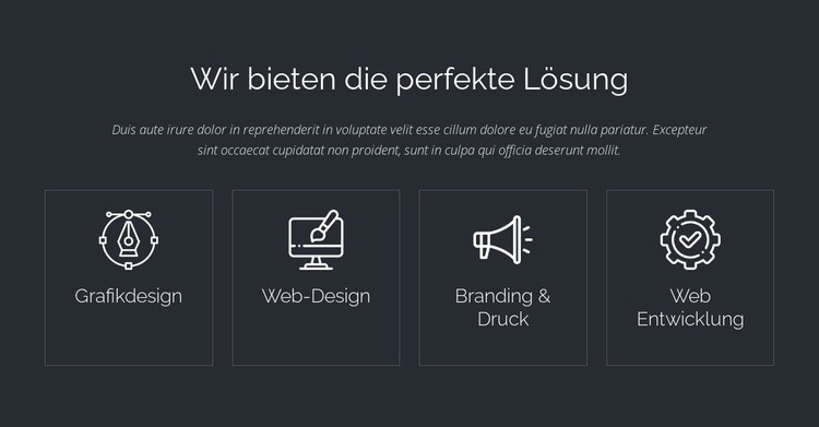 Perfekte Weblösungen Landing Page