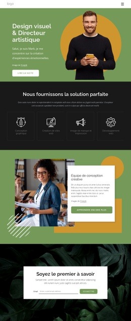 Conception De Site Prête À L'Emploi Pour Concepteurs Visuels