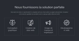 Des Solutions Web Parfaites - Modèle HTML5 Personnalisé