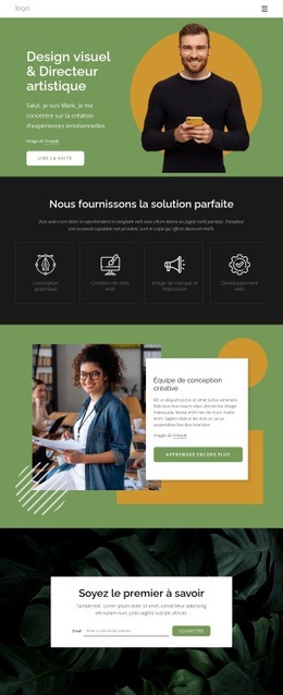 Concepteurs Visuels - Modèle HTML5 Moderne