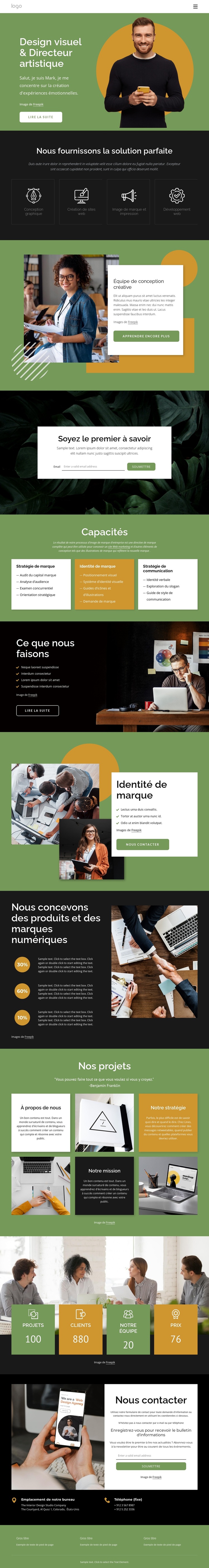 Concepteurs visuels Thème WordPress