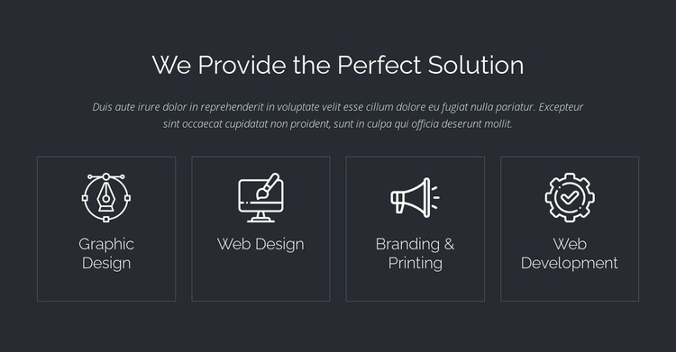 Perfect web solutions HTML5 Template