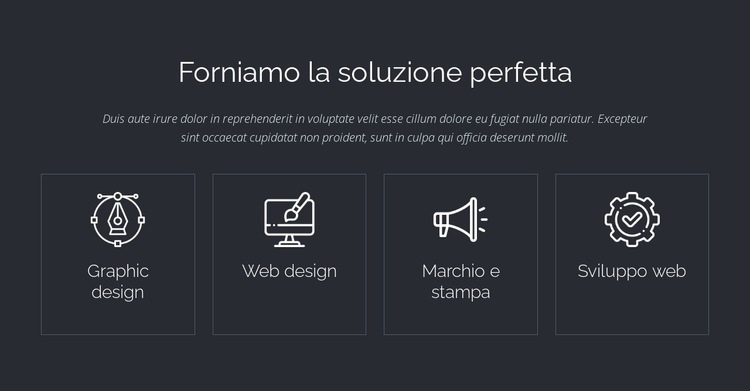 Soluzioni web perfette Mockup del sito web