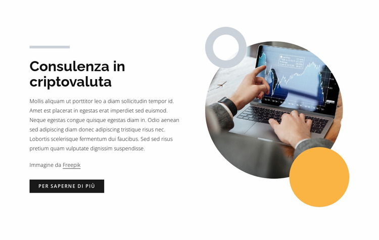 Consulenza in criptovaluta Modello Joomla