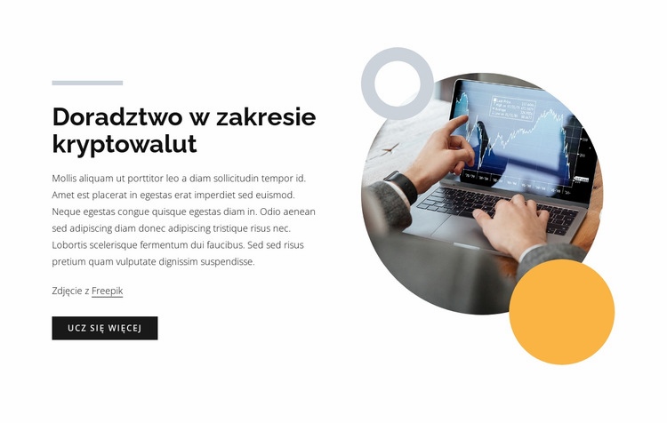 Doradztwo w zakresie kryptowalut Szablony do tworzenia witryn internetowych