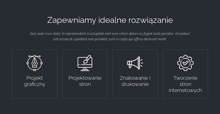 Doskonałe rozwiązania internetowe Szablony do tworzenia witryn internetowych