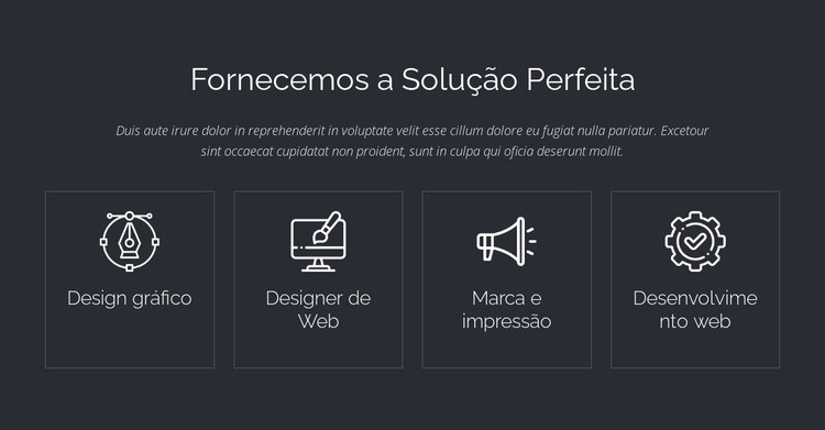 Soluções web perfeitas Template CSS