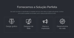 Soluções Web Perfeitas - Modelo HTML5 Personalizado