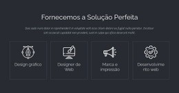 Soluções Web Perfeitas - Modelo De Uma Página Fácil De Usar