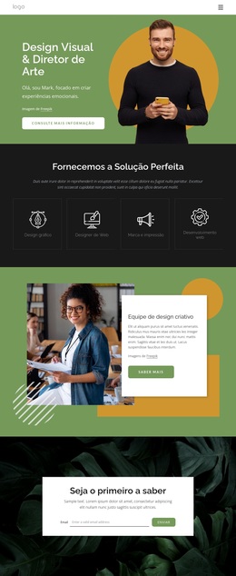 Designers Visuais - Tema WordPress Multifuncional