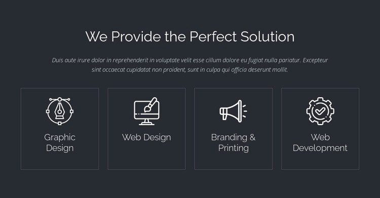 Perfect web solutions Squarespace Template Alternative