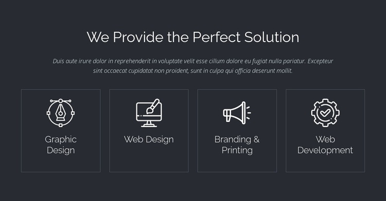 Perfect web solutions Template